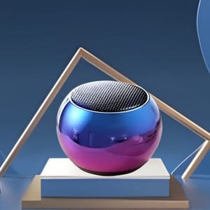 N2K Ultra Mini Boost J BL Wireless Bluetooth Speaker with Heavy Metal Electroplating Round Speaker | Wireless Power Button Controlled, Long Lasting Battery & Quick Charge Pack of 1 (Multicolor)