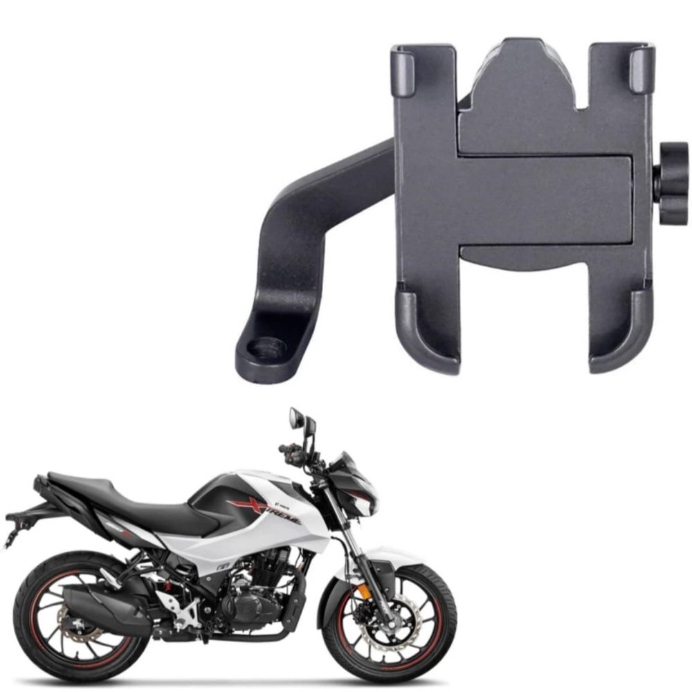 N2K Universal Bike Mobile Stand (Model-C2 Normal) | Full Metal | 360° Rotation | Anti-Vibration Clamp | Fits 4.7″–7.2″ Phones