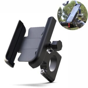 N2K Universal Bike Mobile Holder (Model-C1 Normal Bike Mobile Stand Secure & Convenient Phone to Any Angle for Easy Navigation Fits for All Smartphones Black