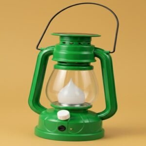 N2K Green Solar Rechargeable Lantern Emergency Light Portable LED Lantern