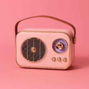 N2K Bluetooth Speaker Mz-M209 Pink with Crystal Clear Stereo Sound Rich Bass